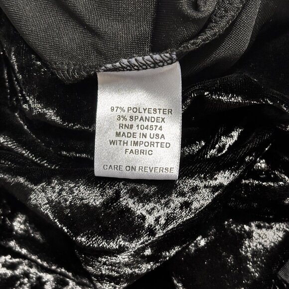 The Vanity Room Black Crushed Velvet Mini Dress S Whimsigoth Romantic Goth Soft - Picture 14 of 15